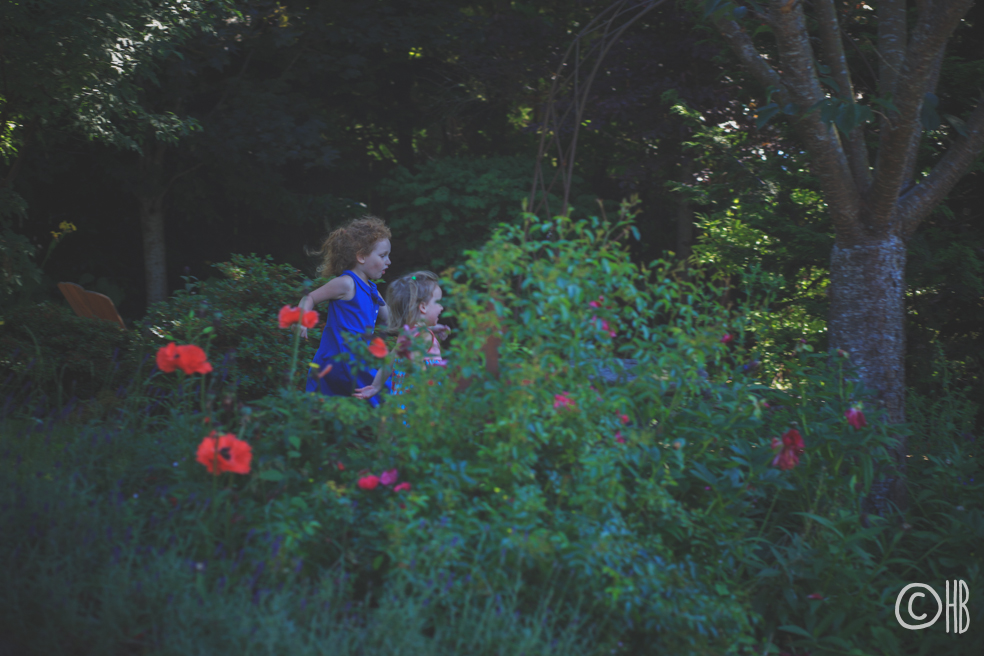 audrey and maggie playing